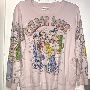 Popeyes pink sweater